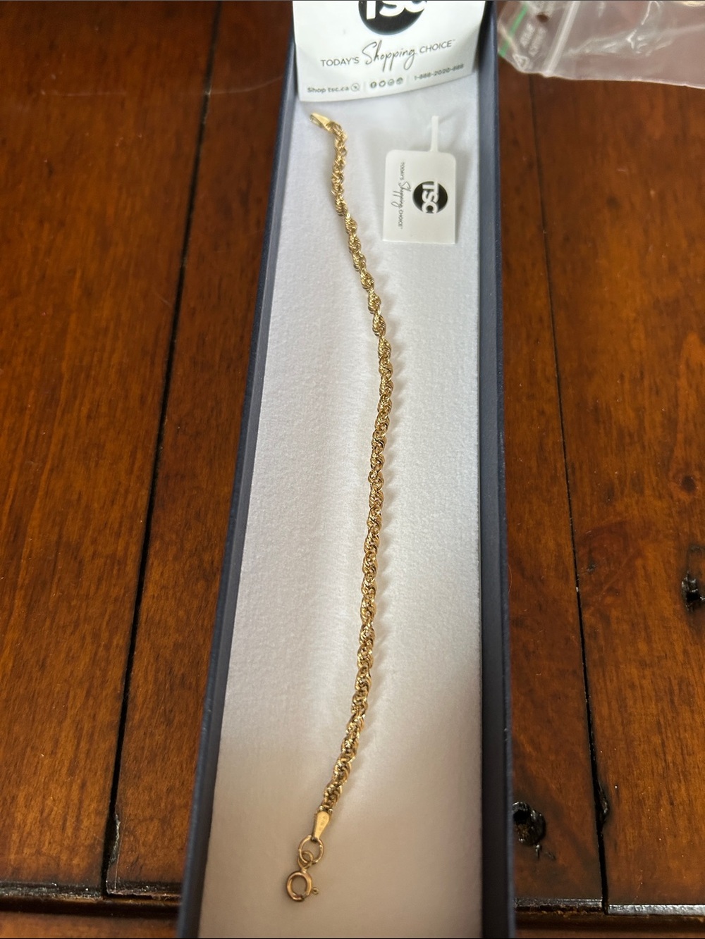 14K Gold Rope Chain Bracelet - Elegant Women's Jewelry